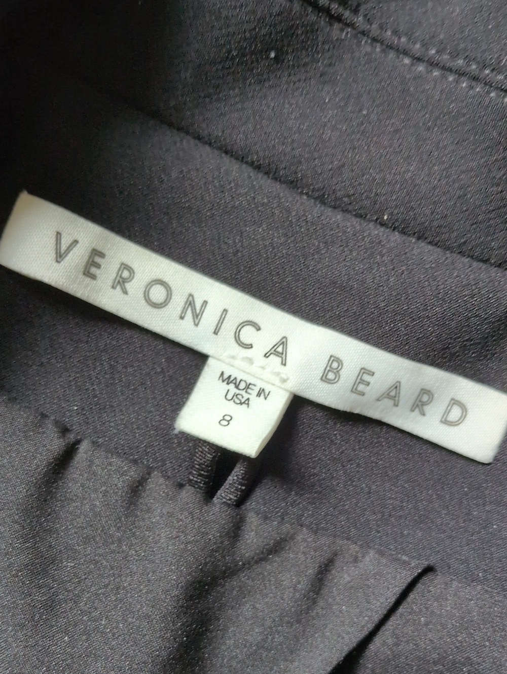 VERONICA BEARD I Classic Black Core Scuba Single-Breasted Jacket Blazer, 8 - Picture 10 of 16